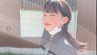The pretty girl shaved her head! She looks surprisingly good! The senses follow the facial features