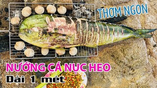 NƯỚNG CÁ MÀU XANH DÀI 1 MÉT BÊN BỜ BIỂN | ẨM THỰC DÃ NGOẠI