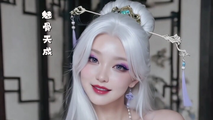 With every frown and smile, her enchanting charm seems innate.