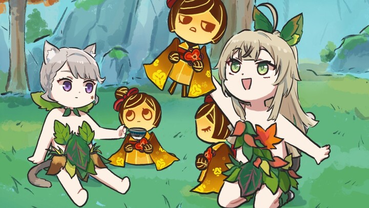 Chizhi: Oh, these two cats really don't take care of their clothes.