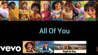 Stephanie Beatriz & Olga Merediz & Encanto Cast - All Of You (From "Encanto") Color Coded Lyrics