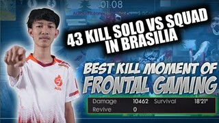 43 KILL IN BRASILIA USING SHOOTGUN & MP40 !! HIGHLIGHTS // FREE FIRE BATTLEGROUNDS