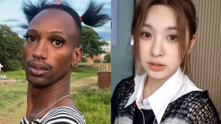 NMIXX bae signing event funny imitation parody video—just an ordinary little talent imitating others