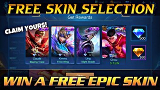 CLAIM! FREE SKIN MOBILE LEGENDS 2021 / FREE SKIN NEW EVENT ML - NEW EVENT MOBILE LEGENDS - MLBB