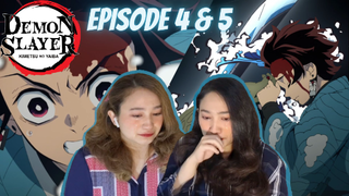 BEST BOY TANJIRO | Demon Slayer (Kimetsu no Yaiba) Episode 4 & 5 | Reaction