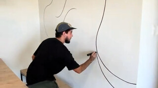 帮大白墙增添艺术气息