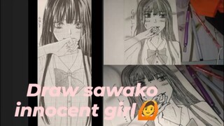 GAMBAR SAWAKO INNOCENT GIRL 🙆☺✨ (step by step)