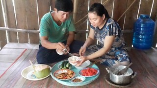 Tép Rang Thịt Ba Rọi Nước Dừa Chan Cơm Ăn Vậy Mà Ngon| TKQ T354