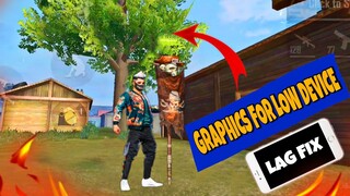 Fix lag Best Graphics Config and Sensitivity For Low Device😱 Free Fire Lag Fix Tutorial