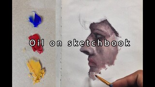 3 COLOR Oil Painting on SKETCHBOOK 02  2020 |  JK ART
