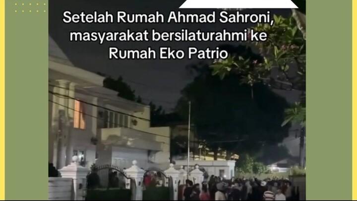 Masyarat mulai menjarah Rumah Eko Patrio #ekopatrio #ahmadsahroni