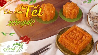 Mẹo nấu Xôi Gấc thơm lừng, tưng bừng đón Tết - steamed momordica glutinous rice| Bếp Cô Minh Tập 209