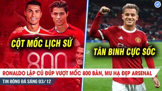 IN BÓNG ĐÁ 3/12| Ronaldo vượt mốc 800 bàn, MU hạ đẹp Arsenal; SỐC: Old Trafford sắp đón Coutinho?