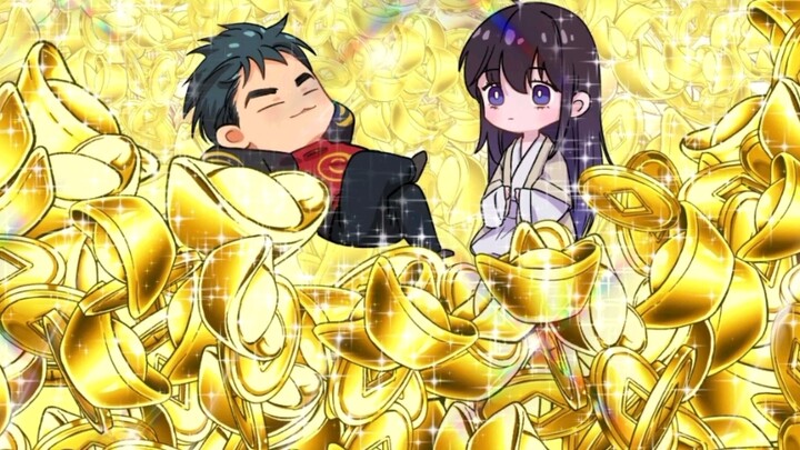 Versi imutnya lucu dan imut, dan gaya lukisan Pixiu sangat lucu.