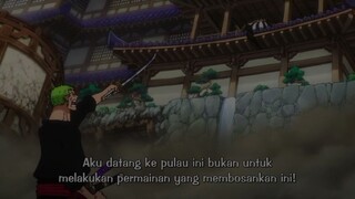 ingin menebas kaido hehehe roronoazoro🥰