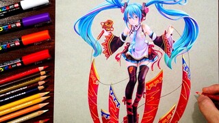 Pemodelan di atas kertas ~ Hatsune Miku