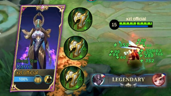 3x GUARDIAN HELMET ON KARRIE?! (SOLO RANKED GAME) | SO TANKY BUT DEADLY!🔥