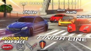 AROUND THE MAP RACE| Car Parking Multiplayer