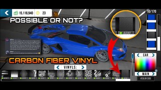 New Carbon Fiber Vinyl in Car Parking Multiplayer New Update? Possible or not?