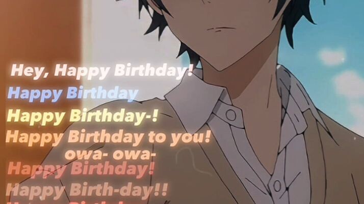 It's my birthday yesterday.