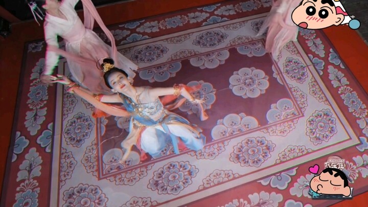 娜扎的舞蹈舞台～cos界真正的王者！一梦敦煌！太爱舞蹈中的古娜了！