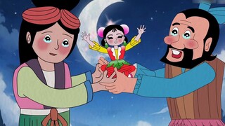 Episode pertama dari animasi buatan sendiri "King Kong Calabash Sister", diadaptasi dari komik ketig