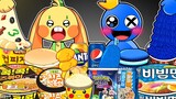 Convenience Store Food Mukbang VS Rainbow Friends & Poppy Playtime COMPLETE EDITION! 3  | ANIMATION