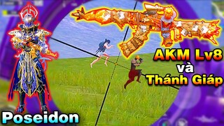 Kết Hợp AKM Bộ Lạc Lv8 và Thánh Giáp Poseidon [PUBG Mobile]