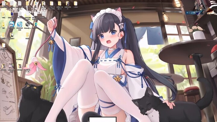 [Dynamic Wallpaper + Special Edition] Cute little cat ears + cat tail, so cute, early spring - Azur 