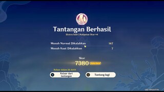 Vibro Crystal Verification New Event Day 4 - SCORE 7380 | GENSHIN IMPACT 3.5