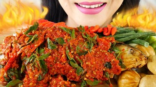 ASMR SAMBEL TERASI KEMANGI, IKAN GORENG, JENGKOL MENTAH | ASMR MUKBANG INDONESIA