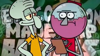 【Pertarungan Rap Kartun】Benson VS Squidward (Terjemahan Bahasa Mandarin Pribadi)