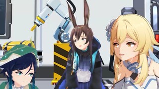 《明日方舟x原神》喂！你们两个走错片场了！