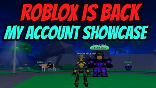 Roblox is finally back !!!! Main Account Showcase + Summons - Anime Fighters