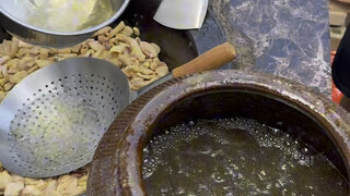 The father-in-law in Northeast and Inner Mongolia boils lard in the south to make big steamed dumpli