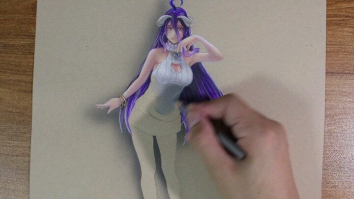 I can't afford the action figures anymore, so I drew an Albedo action figure