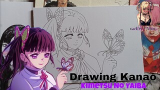 Drawing kanao dari anime demon slayer