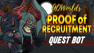 AQW - PROOF OF RECRUITMENT quest bot | Dirtlicker's Quests bot | Grimoire 3.8+ PRO