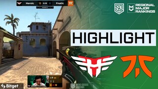 [HIGHLIGHTS] HEROIC VS FNATIC | GROUP STAGE | PGL MAJOR ANTWERP 2022 EUROPE RMR A