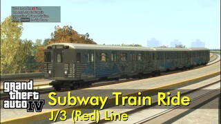 J/3 (Red) Line Subway Train Ride | GTA IV