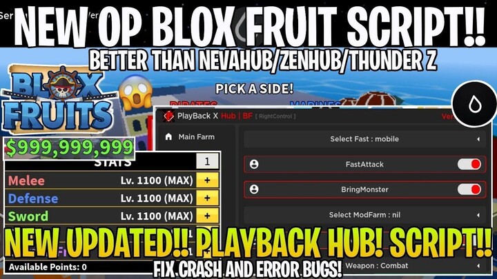 Hydrogen - NEW OP BLOXFRUIT SCRIPT PLAY BACKHUB BETTER THAN ZENHUB_NEVAHUB_THUND