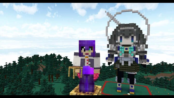 Building Kronii Statue in Besto Game Studios' Minecraft Server
