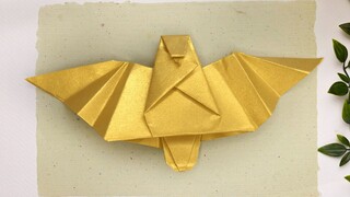 How to fold an easy origami dove paper bird