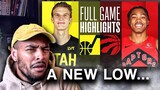 I'M FED UP!!! A TANKING MASTERCLASS  Utah Jazz vs Toronto Raptors Full Game Highlights REACTION