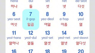 Korean number