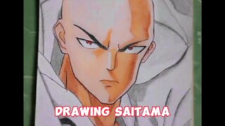 drawing Saitama one punch man