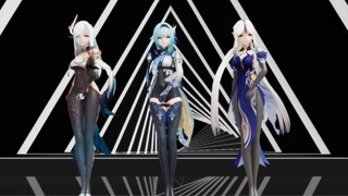 [MMD.3D]Tarian Tiga Dewi Utama Genshin Impact