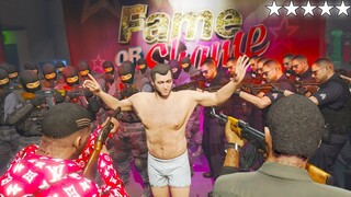 GTA 5 - EPIC👮FIVE STAR POLICE Chase with Franklin and Lamar! (Fame or Shame Cop Battle)