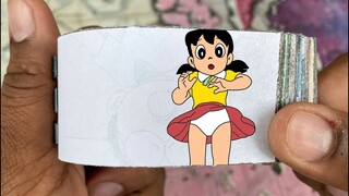 Doraemon Cartoon Flipbook #164 | Nobita Doraemon Pulls Shizuka Cloth Flip Book | Flip Book Artist
