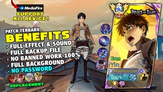 ULTI TIMER FIX! | Script Skin Yin Attack On Titan Eren No Password Full Effect & Voice | New Patch